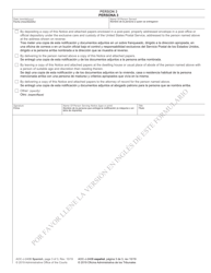 Form AOC-J-240B Notice of Hearing in Juvenile Proceeding (Undisciplined) - North Carolina (English/Spanish), Page 3