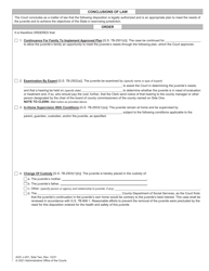 Form AOC-J-251 Juvenile Disposition Order (Undisciplined) - North Carolina, Page 2