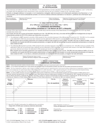 Form AOC-CR-600B Worksheet Prior Record Level for Felony Sentencing and Prior Conviction Level for Misdemeanor Sentencing (Structured Sentencing) (For Offenses Committed on or After Dec. 1, 2009) - North Carolina (English/Spanish), Page 3