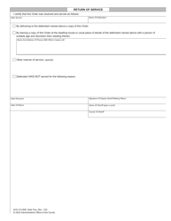 Form AOC-CV-608 Application, Summons and Order to Show Cause - Child Support - North Carolina, Page 2