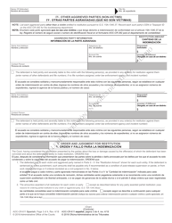 Form AOC-CR-611 Restitution Worksheet, Notice and Order (Initial Sentencing) - North Carolina (English/Spanish), Page 3