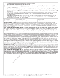 Form AOC-CR-611 Restitution Worksheet, Notice and Order (Initial Sentencing) - North Carolina (English/Vietnamese), Page 4