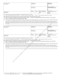 Form AOC-CR-611A Restitution Worksheet Addendum (Initial Sentencing - North Carolina (English/Vietnamese), Page 4