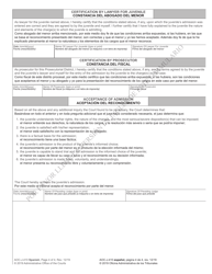 Form AOC-J-410 Transcript of Admission by Juvenile - North Carolina (English/Spanish), Page 4