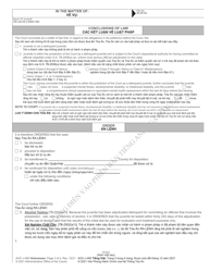 Form AOC-J-460 Juvenile Adjudication Order (Delinquent) - North Carolina (English/Vietnamese), Page 3