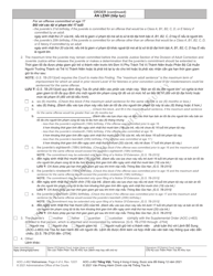 Form AOC-J-462 Juvenile Level 3 Disposition and Commitment Order - North Carolina (English/Vietnamese), Page 4