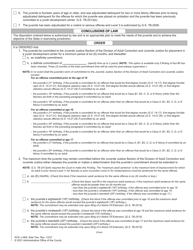 Form AOC-J-468 Juvenile Level 3 Disposition and Commitment Order (Based on Violation of Probation) - North Carolina, Page 2