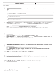 Form AOC-J-475 Juvenile Level 2 Disposition Order (Delinquent) - North Carolina, Page 3