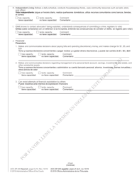 Form AOC-SP-200 Petition for Adjudication of Incompetence and Application for Appointment of Guardian or Limited Guardian - North Carolina (English/Spanish), Page 5