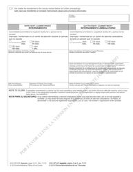 Form AOC-SP-203 Involuntary Commitment Order - Mental Illness - North Carolina (English/Spanish), Page 3