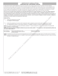 Form AOC-CR-227 Waiver of Counsel - North Carolina (English/Spanish), Page 2