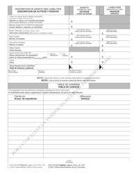 Form AOC-CR-226 Affidavit of Indigency - North Carolina (English/Spanish), Page 2