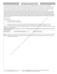 Form AOC-CR-227 Waiver of Counsel - North Carolina (English/Vietnamese), Page 2