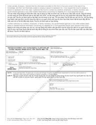 Form AOC-CR-226 Affidavit of Indigency - North Carolina (English/Vietnamese), Page 4