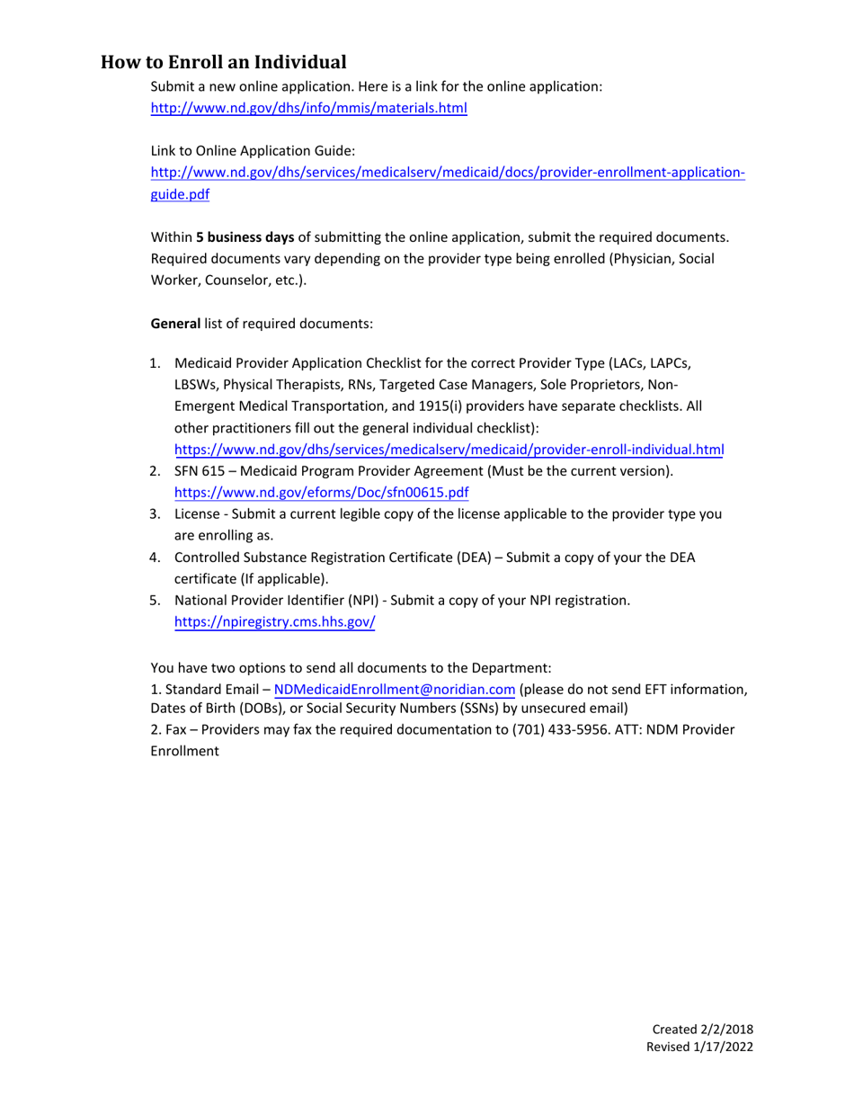 Non-emergent Medical Transportation Application Checklists - North Dakota, Page 11