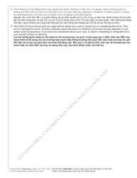 Form AOC-SP-261 Petition to Recover Disputed Monies - North Carolina (English/Vietnamese), Page 4