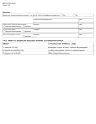 Form SFN60723 Contract Work Authorization Request - North Dakota, Page 2