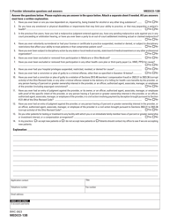 Form MEDCO-13B (BWC-3923) Application for Provider Recertification - Ohio, Page 4