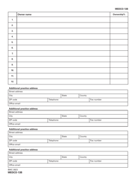 Form MEDCO-13B (BWC-3923) Application for Provider Recertification - Ohio, Page 6