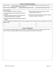 Form ODM10276 Substance Use Disorder Services Prior Authorization Request - Ohio, Page 2