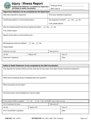 Form ADM4303 Injury/Illness Report - Ohio, Page 4