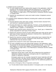 Radioactive Materials (Ram) Well Logging Licensing Checklist - Nevada, Page 2