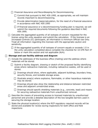 Radioactive Materials (Ram) Well Logging Licensing Checklist - Nevada, Page 3