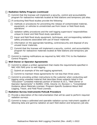 Radioactive Materials (Ram) Well Logging Licensing Checklist - Nevada, Page 6