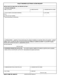 USAFA Form 120 Facility/Barrier Electronic Access Request