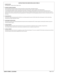 USAFA Form 21 Usafa Afit Requisition, Page 2