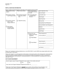 Form SFN62097 Emergency Shelter Grant (Esg)/Esg-Covid (Esg-Cv)/Nd Homeless Grant (Ndhg) Rental Assistance Agreement - North Dakota, Page 2