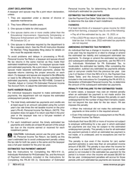 Instructions for Form REV-414 (I), PA-40 ES (I) - Pennsylvania, Page 2