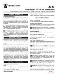 Form PA-40 Schedule P Refund Donations to Pennsylvania 529 College and Career Savings Program Accounts - Pennsylvania, Page 3