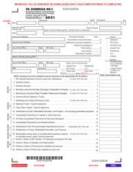 Form PA-41 Schedule RK-1 Resident Schedule of Shareholder/Partner/Beneficiary Pass Through Income, Loss and Credits - Pennsylvania