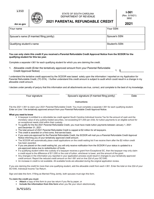 Form I-361 2021 Printable Pdf