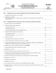 Form SC4972 Tax on Lump-Sum Distributions From Qualified Retirement Plans - South Carolina