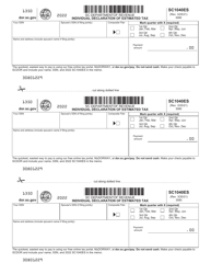 Form SC1040ES Individual Declaration of Estimated Tax - South Carolina, Page 2