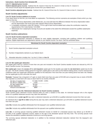 Instructions for Schedule NR Nonresident Schedule - South Carolina, Page 4