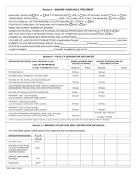 DHEC Form 3580 Standard Application Form for New or Expanding Agricultural Animal Facilities (Other Than Swine) - South Carolina, Page 2