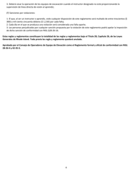 Operadores De Maquinaria De Elevacion - Solicitud Para El Examen - Rhode Island (Spanish), Page 6