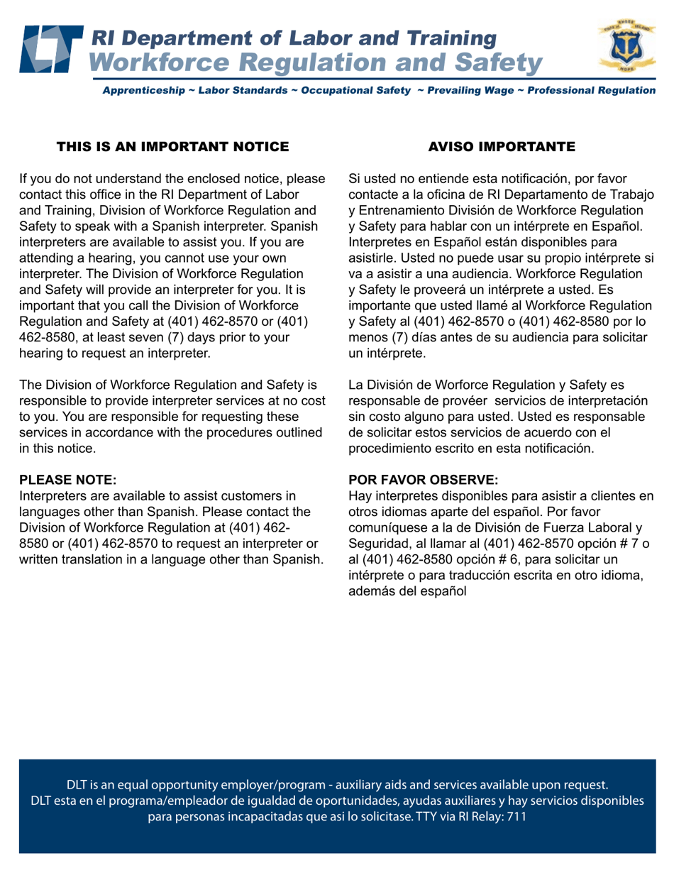 Telecomunicaciones - Solicitud Para Examen Y Aprendices - Rhode Island (Spanish), Page 2
