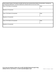 Form 115 Articles of Incorporation for a Domestic Professional Service Benefit Corporation - Rhode Island, Page 5