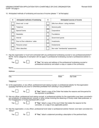 Form OCRP-100 Remittance Form - Virginia Exemption Application for a Charitable or Civic Organization - Virginia, Page 4