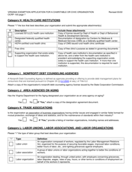 Form OCRP-100 Remittance Form - Virginia Exemption Application for a Charitable or Civic Organization - Virginia, Page 8