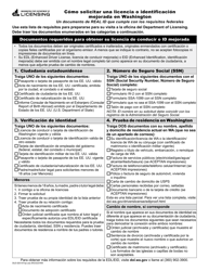 Document preview: Formulario DLE-520-431 Como Solicitar Una Licencia O Identificacion Mejorada En Washington - Washington (Spanish)