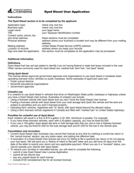 Form FT-441-772 Dyed Diesel User Application - Washington, Page 2