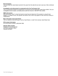 Form FT-441-772 Dyed Diesel User Application - Washington, Page 3