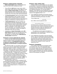 Instructions for Form BLS700 182 Vehicle Dealer/Manufacturer Addendum - Washington, Page 2