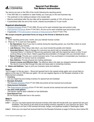 Instructions for Form FT-441-759 Special Fuel Blender Tax Return - Washington
