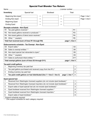 Form FT-441-759 Special Fuel Blender Tax Return - Washington, Page 2